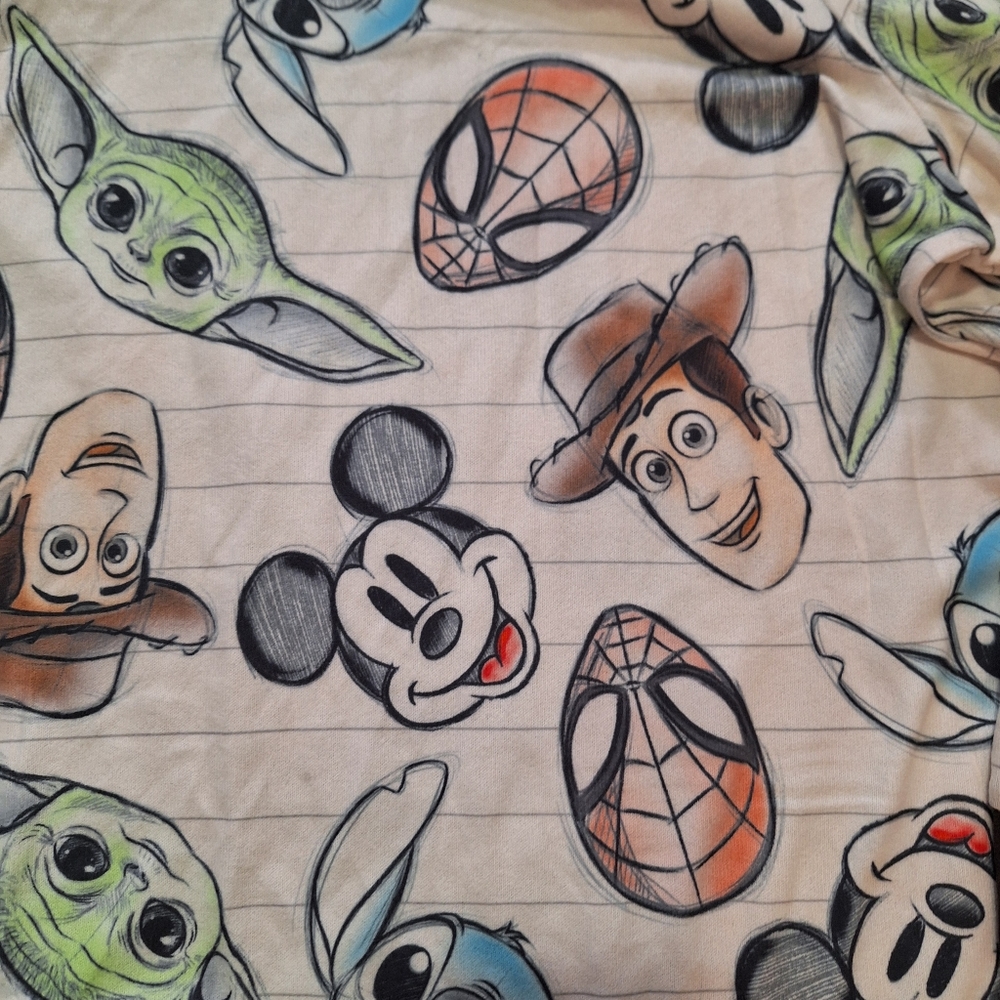 Disney 100 Character Mashup Matching PJ Top & Pants Set, Size XL - Picture 5 of 6